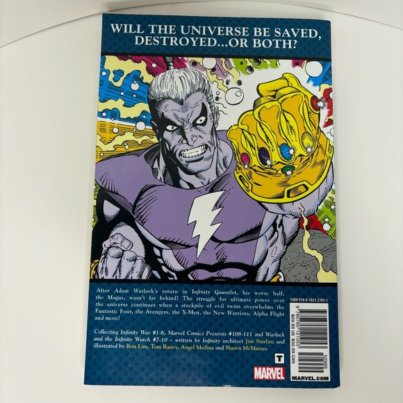 The Infinity War by Jim Starlin Avengers Marvel Comics Trade Paperback TPB - Picture 2 of 9
